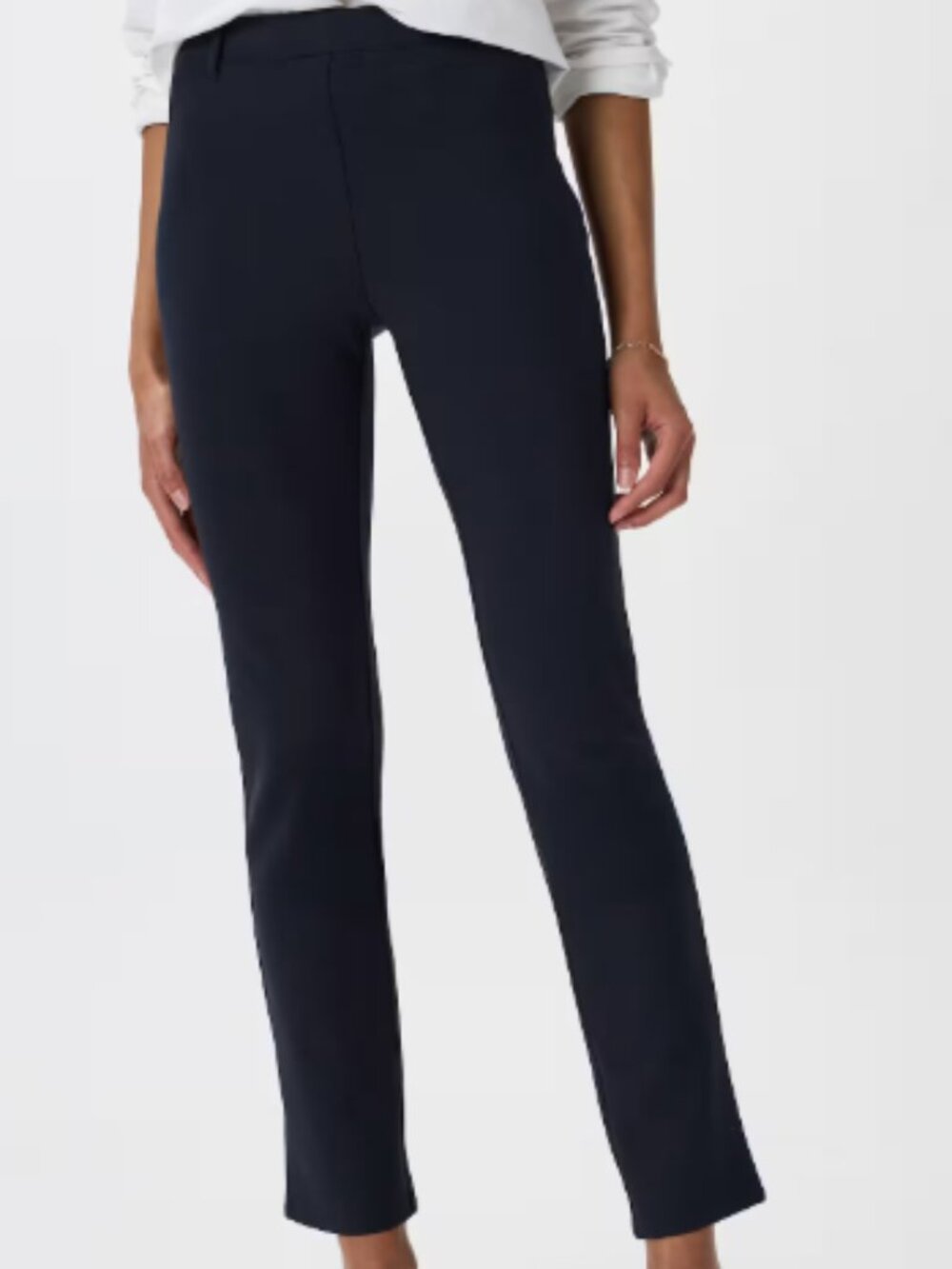 NWT Quince Navy Ultra-Stretch Ponte Straight Leg Pants